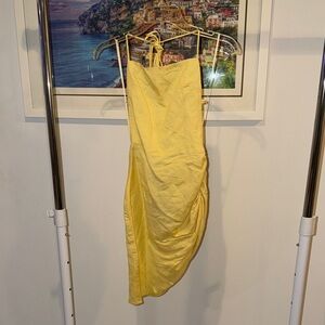 Lioness Asymmetrical Yellow Dress
